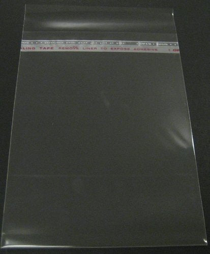 100 11 3/8x14 1/8 Crystal Clear Bag for Photo Mats