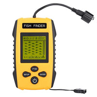 100M Fish Finder Portable Handheld Fishfinder with Wired Sonar Sensor Transducer and LCD Displayg