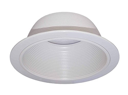 6â? Inch White Baffle Recessed Can Light Trim Replaces Halo 310 W Juno 24 W Wh   6 Pack