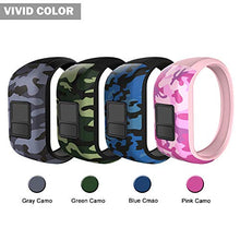 Load image into Gallery viewer, iBREK for Garmin Vivofit jr/jr 2/3 Bands, Silicone Stretchy Replacement Watch Bands for Kids Boys Girls Small Large(No Tracker)-Small,Blue Camo
