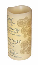 Load image into Gallery viewer, Carson - Inspirational Decorative Serenity Prayer Flameless Led Candle
