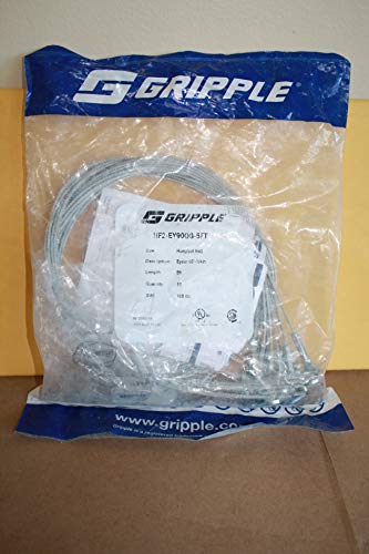 Gripple UL Approved No.2 x 5' 90degree 1-4 Eyelet Hanger (Pack of 10) U.S.A Made