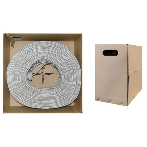 ACCL, 1000 ft, Bulk Cat6 Gray Ethernet Cable, Solid, UTP (Unshielded Twisted Pair), Pullbox