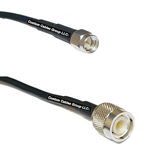 15 feet RFC195 KSR195 Silver Plated SMA Male to TNC Male RF Coaxial Cable