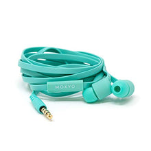 Load image into Gallery viewer, MOXYO - Mission Earbuds, Clean Inline Mic and a Tangle-Free Flat Cable (Mint)
