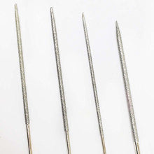 Load image into Gallery viewer, Apex 4 Inch Long Diamond, Needle File Assortment With Rubberized Handle   4 Pieces   Fd145 P
