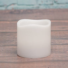 Load image into Gallery viewer, Richland Wavy Top Flameless LED Pillar Candle White 3&quot; x 3&quot;
