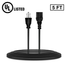 Load image into Gallery viewer, PK Power UL Listed 5ft/1.5m AC in Power Cord Outlet Socket Cable Plug for Optoma ML1000P WXGA 1000 Lumen 3D Ready Portable DLP LED Projector Optoma H182X 720p 3D DLP Home Theater Projector
