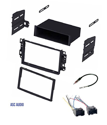 ASC Car Stereo Dash Kit, Wire Harness, Antenna Adapter to Install Radio for some Pontiac G3 (2007-2009 Sedan Only) - Chevrolet Aveo (2007 2008 Sedan Only)- Chevrolet Aveo (2009 2010 2011 All)