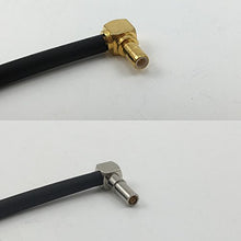 Load image into Gallery viewer, 12 inch RG188 SMB MALE ANGLE to MS162 Male Angle Pigtail Jumper RF coaxial cable 50ohm Quick USA Shipping
