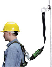 Load image into Gallery viewer, Miller by Honeywell 8175SLS-Z7/3FTYL Trailing Rope Grabs with ANSI Z359.13 Compliant 3-Feet Sofstop Lanyard and Locking Snap Hook, Yellow
