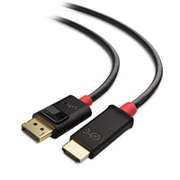 Cable Matters 4K DisplayPort to HDMI 4K Adapter Cable (4K DP to HDMI) 3 Feet