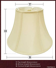 Load image into Gallery viewer, Royal Designs Rectangle Cut Corner Lamp Shade, Linen White, (5 x 6.5) x (8 x 12) x 10
