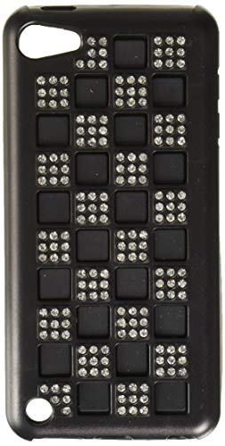 Asmyna Silver Checker/Black Diamante Duple Protector Cover for iPod touch 5