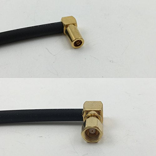 12 inch RG188 SSMB ANGLE FEMALE to SMC Female Angle Pigtail Jumper RF coaxial cable 50ohm Quick USA Shipping