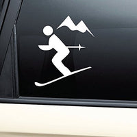 Nashville Decals Skiing Skier Ski Symbol Vinyl Decal Laptop Car Truck Bumper Window Sticker