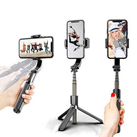 GTS Portable Single-Axis Handheld Smartphone Gimbal Stabilizer, Tripod, and Selfie Stick for Vlogs YouTube Live Video (Universally Compatible)
