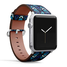 Load image into Gallery viewer, S-Type iWatch Leather Strap Printing Wristbands for Apple Watch 4/3/2/1 Sport Series (42mm) - Ethnic Boho Tribal Pattern

