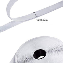 Load image into Gallery viewer, 82feet Fastening Tape Cable Tie Double Side Nylon Power Wire Management,Cable Straps, Reusable Hook and Loop Nylon Fastening Wire Tape Organizer, Cable Management 27Yard 1 Roll Hook(1-White)
