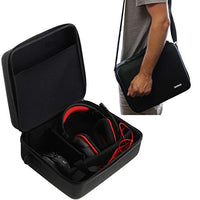Navitech Black Hard Eva Carry Case Compatible with The Gaming Headset and Headphones Compatible with The Destiny 2 Razer ManO'War