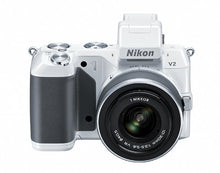 Load image into Gallery viewer, Nikon 1 V2 14.2 MP HD Digital Camera with 10-30mm VR 1 NIKKOR Lens (White)

