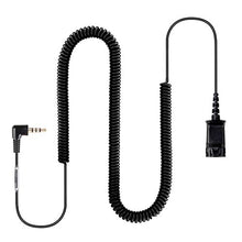 Load image into Gallery viewer, Headset QD (Quick Disconnect),Compatible with Plantronics Headset.QD Cable with Single 3.5mm Plug for Smartphones Mobile Phones,Laptop etc

