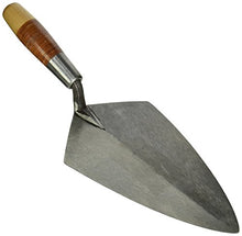 Load image into Gallery viewer, W. Rose RO321-11 11&quot; Wide Heel Brick Trowel w/Leather Handle
