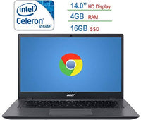 2018 Newest Acer 14-inch HD Chromebook LED Anti-glare Display, Intel Dual-Core Celeron 3855u 1.6GHz processor, 4GB RAM, 16GB SSD, HDMI, USB 3.0, Webcam, 802.11a Wifi, Bluetooth, Google Chrome OS