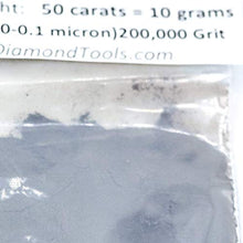 Load image into Gallery viewer, TechDiamondTools Diamond Powder for Polishing Glass Quartz Marble Rock Jewelry Stone Windshield Travertine Gemstone 200,000 Grit - 0-0.1 Microns - 50 Carats = 10 Grams USA Made
