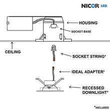 Load image into Gallery viewer, NICOR Lighting 6 inch White Square LED Recessed Downlight in 4000K (DQR6-10-120-4K-WH-BF)
