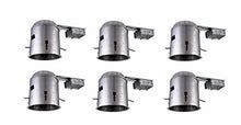 Load image into Gallery viewer, Elitco Lighting TC6R-E26-6PK 5 in. Non-Ic Remodel Housing Fits PAR30 BR30 R30 - Pack of 6
