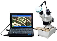 OMAX 20X-40X-80X Digital Binocular Stereo Microscope with Dual Lights System and 2.0MP USB Digital Camera