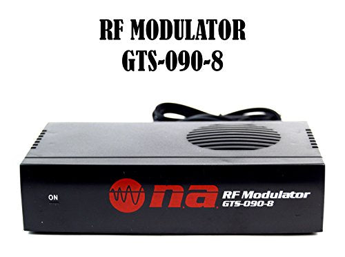 Universal RF Modulator RCA Audio Video to Coaxial Coax F-Type With S Video GTS-090-8
