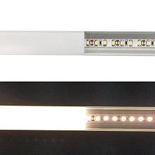 Load image into Gallery viewer, LightingWill 10-Pack U-Shape LED Aluminum Profile 3.28ft/1M Anodized Sliver Channel for &lt;20mm Width SMD3528 5050 LED Strips Installation with Opaque Frosted Lens, End Caps and Mounting Clips U04S10
