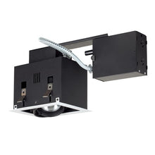 Load image into Gallery viewer, Jesco Lighting MGRP20-1SB Modulinear Directional Lighting for Remodeling, Double Gimbal PAR20 1-Light Linear, Black Interior with Silver Trim
