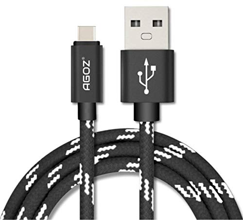 AGOZ Braided Type C Fast Charger USB C Cable Cord for OnePlus 10 Pro 9 8, Sonim XP8 XP3, Sony Xperia 5 III, Xperia 10 III, Xperia 5 II, Xperia 1 III, Xperia PRO, Xperia 10, Moto G Stylus Power (6ft)