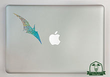 Load image into Gallery viewer, Pterodactyl Dinosaur Specialty Vinyl Decal Sized to Fit A 15&quot; Laptop - Silver Metal Flake
