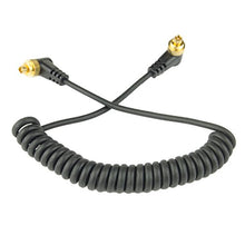 Load image into Gallery viewer, DSLRKIT Male to Male M-M Flash PC Sync Cable Cord with Screw Lock
