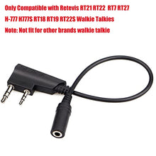 Load image into Gallery viewer, Retevis Earpiece Adapter for Walkie Talkie,2 Pin to 3.5mm Headset Adapter Only Compatible RT22 RT21 RT27 RT7 H-777 H777S RT18 RT19 RT22S(Not Fit for Other Brand) 2 Way Radio (5 Pack)
