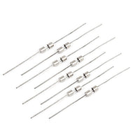 Aexit 10 Pcs Fuses 3mm x 10mm axia-l Leads Fast Acting Glass Fuses Tube Cartridge Fuses 1Amp 250V