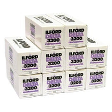 Load image into Gallery viewer, Ilford Delta 3200 Professional Black And White Negative Film   120 Roll Film (10 Pack)
