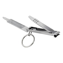Load image into Gallery viewer, Stainless Steel Personal Care Multi-Tool with Nail Clippers, File, Cleaner For Keychain, Pack of 1
