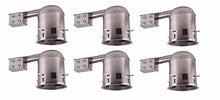 Load image into Gallery viewer, Elitco Lighting TC5R-E26-6PK 5 in. Icat Remodel Housing Fits PAR30 BR30 A19 - Pack of 6
