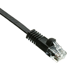 Load image into Gallery viewer, Cat6 Ethernet Patch Cable, 3 Foot, Black Flat Cat6 Ethernet Cable, 32AWG, UTP (Unshielded Twisted Pair) Internet Network Cable with Snagless/ RJ45 Connector, CableWholesale
