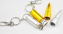 Load image into Gallery viewer, Feature Silver Bullet USB 2.0 Flash Drive 32GB Thumb Drive with Keychain
