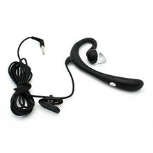 Load image into Gallery viewer, Wired Headset Mono Hands-Free Earphone 3.5mm Headphone Earpiece w Boom Mic Single Earbud [Black] for Alcatel A30 Plus - Alcatel Jitterbug Smart - Amazon Fire HD 10
