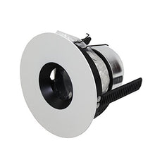 Load image into Gallery viewer, Lightolier Calculite 3&quot; Black Pinhole White Flange Mr16 Recessed Lighting Adjustable Accent Trim Kit
