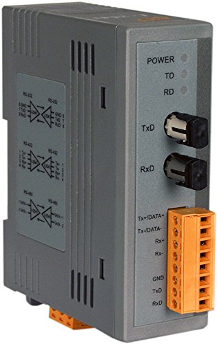 ICP DAS USA I-2541 RS-232/RS-422/RS-485 to Fiber Optic Converter. Easy to Use and Durable