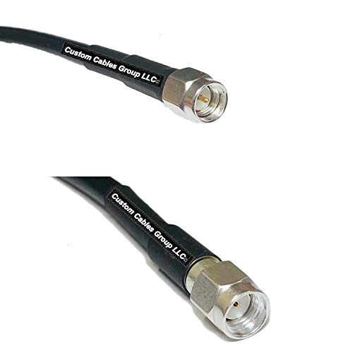 15 feet RFC195 KSR195 Silver Plated SMA Male to RP-SMA Male RF Coaxial Cable