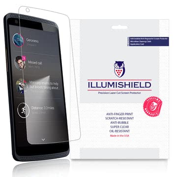 iLLumiShield Screen Protector Compatible with ZTE Axon Pro (3-Pack) Clear HD Shield Anti-Bubble and Anti-Fingerprint PET Film